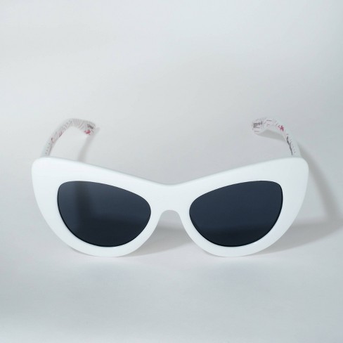 Sun Staches Barbie Cat Eye Halloween Costume Glasses White Movie Costume Accessories for Girls Ages 3