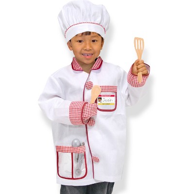 Melissa & Doug Chef Role Play Costume Dress - Up Set With Realistic Accessories