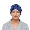 Anna-Kaci Women Silk Bonnet for Sleeping Satin Lined Hair Bonnet Twist Elastic Band Hair Cap - 2 of 4