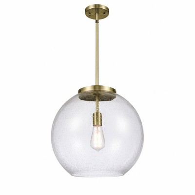 Athens - 1 Light Pendant In Industrial Style-16.38 Inches Tall and 15.75 Inches Wide