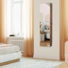 Tangkula Lockable Wall Door Mount Storage Organizer Jewelry Cabinet w/Mirror Light - 3 of 4