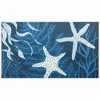 Olivia’s Home Starfish on Indigo Doormat – Indoor/Outdoor Coastal Accent Mat, 22" x 32", Artistic Starfish Design - 2 of 3