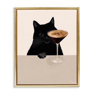 Stupell Industries Cat & Espresso M., 31" x 25" - 1 of 4
