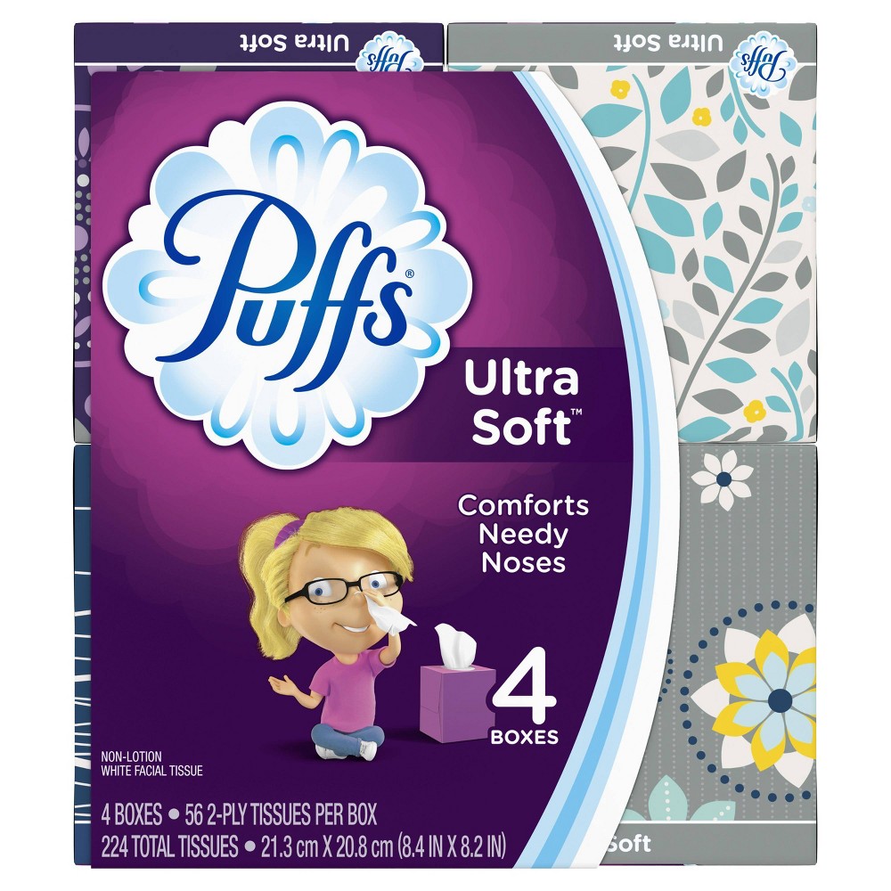 UPC 037000352952 product image for Puffs Ultra Soft Facial Tissues - 4pk | upcitemdb.com