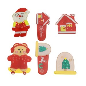 Unique Bargains Christmas Hair Clips 6 Pcs - 1 of 4