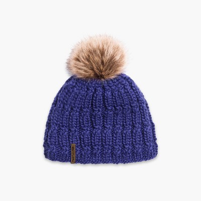 Turtle Fur Fifi Faux Fur Pom Beanie - Women's Winter Hat