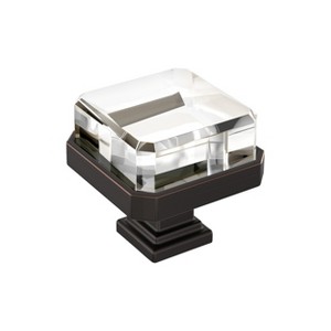 Amerock Glacio Square Cabinet or Furniture Knob - 1 of 3