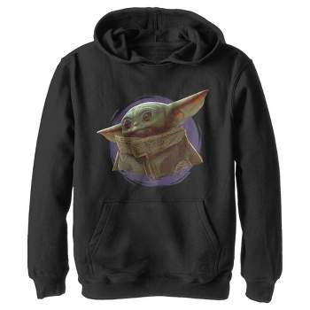 Boy's Star Wars The Mandalorian The Child Circle Halo Pull Over Hoodie