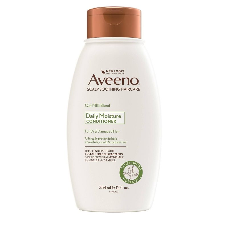 Aveeno Scalp Soothing Oat Milk Blend Conditioner Moisturizing Daily Hair Conditioner - 12 fl oz, 1 of 11