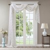 TopComfy Curtain Panels Twisted Tab Voile Sheer Curtain Pair Soft Lightweight Voile Drapes Transparent Curtain for Home, White, 2.95"*9.84"*7.87" - 3 of 4