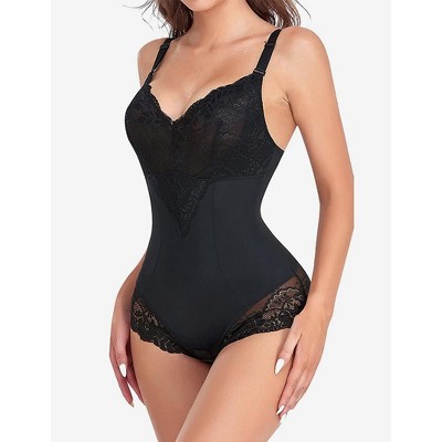 Women's Tummy Control Bodysuit Lace Shaping Seamless Underwear Slimming Hip Lift