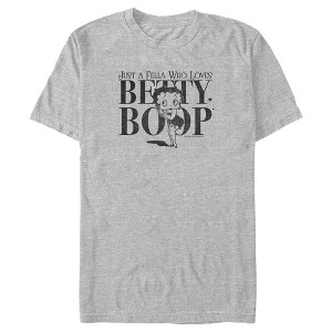 Men's Betty Boop Just a Fella Who Loves Betty Boop T-Shirt - 1 of 4