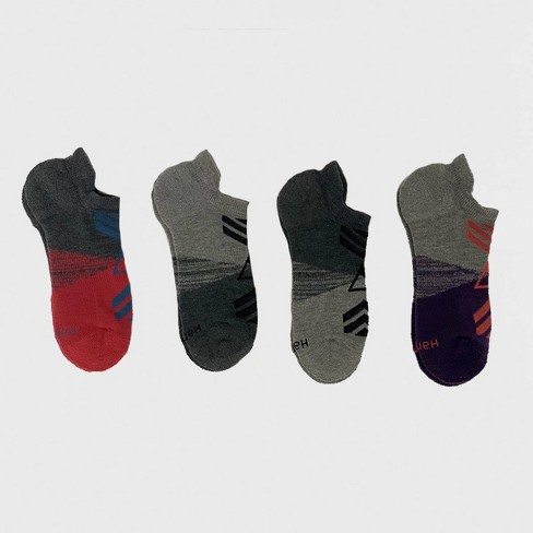 Hanes Explorer Downtown Streets 4pk No Show Socks - Purple 5-9 : Target