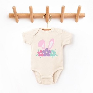 The Juniper Shop Bunny Ears With Flowers Baby Bodysuit - 1 of 2