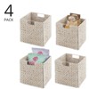 mDesign Woven Hyacinth Kitchen Storage Organizer Basket Bin - image 2 of 4