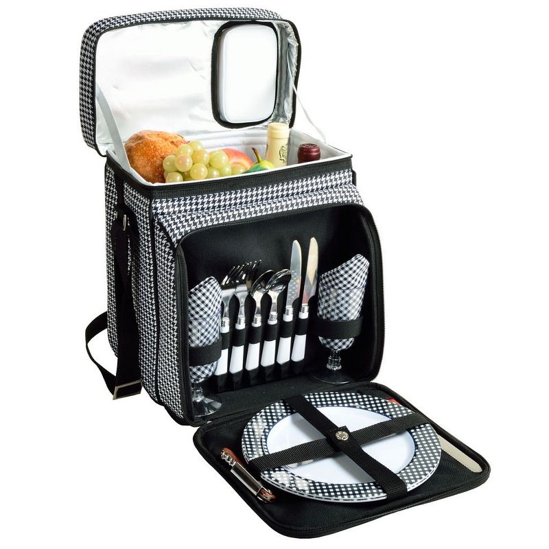 Picnic at Ascot Insulated Picnic Basket/Cooler Fully Equipped with Service for 2, 1 of 5