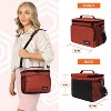 OPUX Insulated Lunch Box Men Women, Large Soft Cooler Bag Work School Picnic, Leakproof Tote Shoulder Strap Kid Adult - 2 of 4