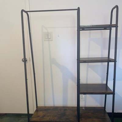 Oceanstar Garment Rack With Adjustable Shelves With Hooks : Target