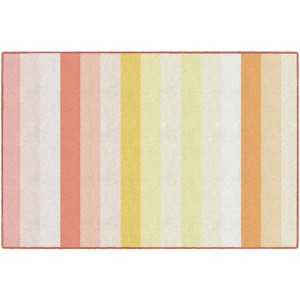 Flagship Carpets School Girl Style Simply Safari Sunset Stripes Classroom Area Rug - 1 of 4