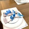 Slickblue Colorful Shark Attack Napkin Rings - 100% Wool, Handmade Felt Holders, Perfect for Family Dinners - 2 of 3