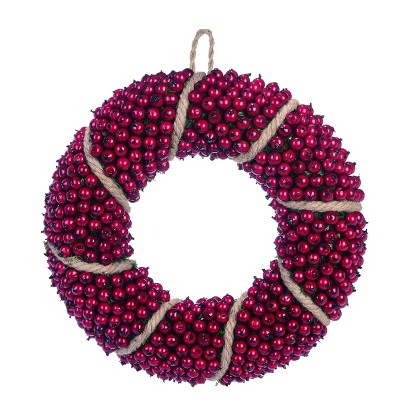 Transpac Foam 14 in. Red Christmas Berry Wreath