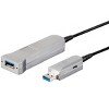 Monoprice USB-A to USB-A Female 3.0 Extension Cable - 32.8 Feet - Black | Fiber Optic - SlimRun - 4 of 4