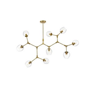 Elegant Lighting Cavoli 9 - Light Chandelier in  Brass - 1 of 4