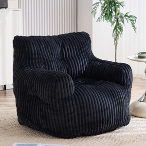 Soft Fluffy Corduroy Fabric Bean Bag Chair,Modern Bean Bag Chair,Bean Bag Chair For Bedroom-Cuddlewood - 1 of 4