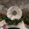 Pavilion Gift Company - Cream Faux Fur - 19" Wreath - Tree Ornaments - 2 of 4