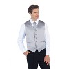 Gioberti Men's Formal 4pc Satin Vest Necktie Bowtie and Pocket Square - 3 of 3