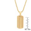 Steeltime Ladies stainless steel 'padre nuestro' prayer pendant with 24" chain. Color Options: Silver, Gold - 3 of 4