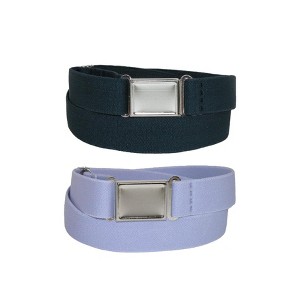 CTM  Elastic Belt with Magnetic No Show Flat Buckle (Pack of 2 Colors) - 1 of 4