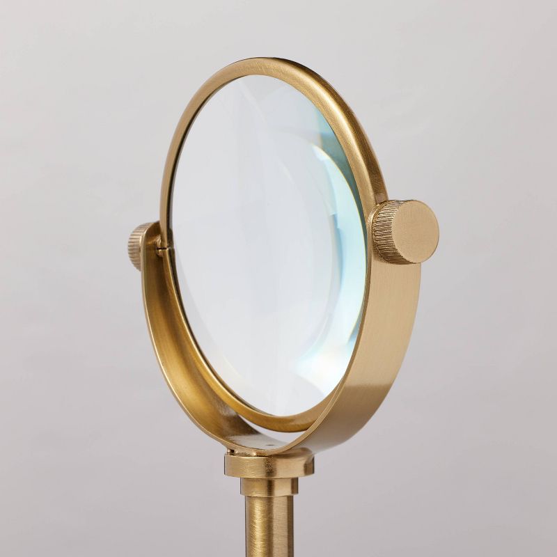 8&#34; Decorative Brass Magnifying Glass - Hearth &#38; Hand&#8482; with Magnolia, 4 of 7