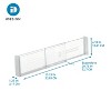 iDesign Plastic Adjustable Deep Drawer Dividers - Set of 2 - Clear - 2 of 4