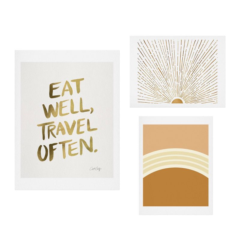 Set of 3 Sunshine Travels Gallery Decorative Wall Arts - Deny Designs, 1 of 6