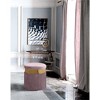 Meridian Furniture,Yasmine Velvet Ottoman/Stool - 2 of 4