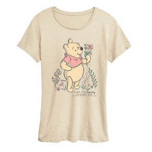 Women's - Disney - Find Beauty Pooh Short Sleeve Graphic T-Shirt - 1 of 4