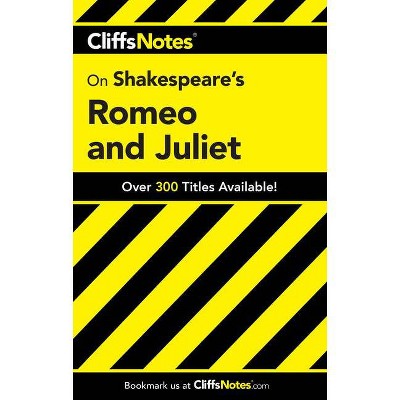  Shakespeare's Romeo and Juliet - (Cliffsnotes Literature Guides) by  Annaliese F Connolly (Paperback) 