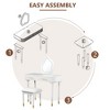 Okak Vanity Table with Drawers and Lights, 40" Modern Vanity Table Set with Mirror Touch Screen Lighted Mirror - 4 of 4