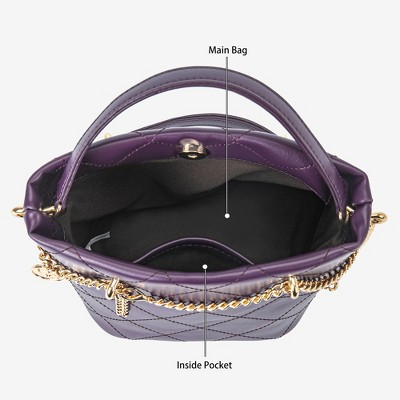 MKF Collection Damaris Vegan Leather Women’s mini–Shoulder Bag Mia K - Purple — фото 6