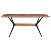 vidaXL Dining Table 70.9 in.x35.4 in.x29.9 in. Solid Mango Wood - 2 of 4