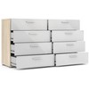 HomeStock Belmont 8 Drawer Double Dresser, White - 4 of 4