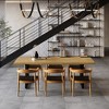 Munora 70.9" Industrial Modern Wood Dining Table - Natural Wood Top with Black Metal Sled Base, Seats 6-8 - 2 of 4