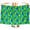 HAPPY BAY Men's Lava Lava Hawaiian Vacation Sarongs Summer Long Beach Cover Up Swimwear Holidays Pareo Beachwear for Men One Size Green, Leaf - 4 of 4