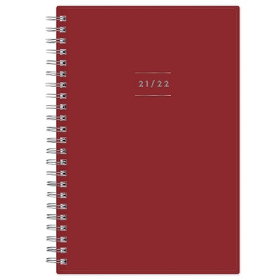 2021-22 Academic Planner 5" x 8" Weekly/Monthly Wirebound Red - Blue Sky