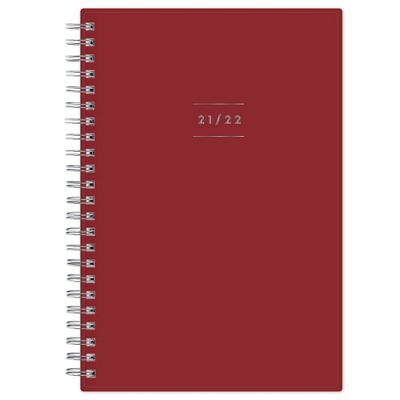 2021-22 Academic Planner 5" x 8" Weekly/Monthly Wirebound Red - Blue Sky