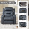 Spruce & Spring Power Genuine Leather Recliner Chair Lay Flat Recliner - 4 of 4
