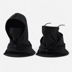 Anna-Kaci Unisex Lightweight Hooded Neck Gaiter with Adjustable Drawstring and Breathable Mesh Face Panel - 1 of 4