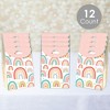 Big Dot of Happiness Hello Rainbow - Boho Baby Shower and Birthday Gift Favor Bags - Party Goodie Boxes - Set of 12 - 2 of 4