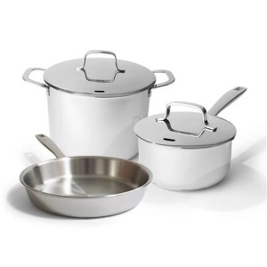 Alva Maestro 5-Piece Premium Stainless Steel Cookware Set Non-Toxic Pots and Pans Induction & All Stovetop Compatible Oven Safe with Stay-Cool Handles - 1 of 4